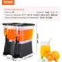 Beverage Dispenser, 3 Gallon x 2 Drink Dispensers for Parties, Plastic Juice Dispenser with Stand Spigot Lid, Iced Tea Lemonade 