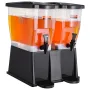 Beverage Dispenser, 3 Gallon x 2 Drink Dispensers for Parties, Plastic Juice Dispenser with Stand Spigot Lid, Iced Tea Lemonade 