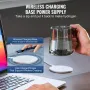 Hydrogen Water Cup, 400 ml / 14.1 oz Hydrogen Generator, SPE Technology Portable Hydrogen Water Ionizer Machine with Wireless Ch
