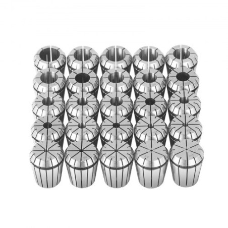 25 stk er32 Collet Set, 1/16 ''-13/16 '', ER32 Spring Collet Chuck Set, 0,0006 "/15 î¼m Tir Lathe Chuck Tool med 25 mærket