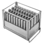 Commercial Popsicle Moulds, 40PCS Round-Head Ice Pop Moulds with Double Slot, Stainless Steel Ice Lolly Popsicle Moulds, Ice Cre