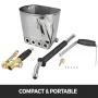 4 Jet Cement Mortar Spray Gun Stucco Sprayer 4 Jet Hopper Pips