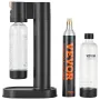 Sparkling Water Maker, Soda Maker Machine for Home Carbonating, Seltzer Water Starter Kit with 2 BPA-free 1L PET Bottles, CO2 Cy