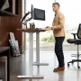 Stående skrivebordsramme dobbeltmotor, justerbar 27,6 "-46,1"
