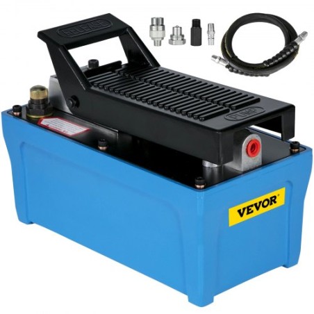 Air Hydraulic Pump Power Pack Unit 10,000 PSI 103 In 3Cap Heavy-duty All Metal Construction Air Hydraulic Foot Pump