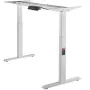Stående skrivebordsramme dobbeltmotor, justerbar 27,6 "-46,1"