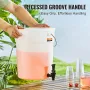 Beverage Dispenser, 5 Gallon Drink Dispensers for Parties, Plastic Juice Dispenser with Spigot and Lid, Iced Tea Lemonade Juice 