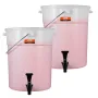 Beverage Dispenser, 5 Gallon Drink Dispensers for Parties, Plastic Juice Dispenser with Spigot and Lid, Iced Tea Lemonade Juice 