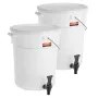 Beverage Dispenser, 5 Gallon Drink Dispensers for Parties, Plastic Juice Dispenser with Spigot and Lid, Iced Tea Lemonade Juice 