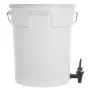Beverage Dispenser, 5 Gallon Drink Dispensers for Parties, Plastic Juice Dispenser with Spigot and Lid, Iced Tea Lemonade Juice 