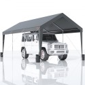 Carport Car Canopy Garage Shelter telt 10x20ft med 8 poler til auto både