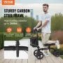 Foldning af knæ-scooter, kulstofstålstyret knævandrer med