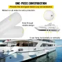 4 NEW Ribbed Boat Fenders 10" x 28" Center Hole Bumpers Mooring Protection
