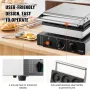 Electric Donut Maker, 2000W Commercial Doughnut Machine with Non-stick Surface, 9 Holes Double-Sided Heating Waffle Machine Make