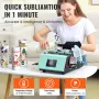 Tumbler Heat Press Machine Tumbler Pressesæt med 8 sublimering