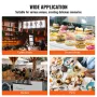 Electric Donut Maker, 1550W Commercial Doughnut Machine with Non-stick Surface, 12 Hole Double-Sided Heating Waffle Machine Make