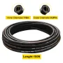 Hydraulic Hose 1/2 inch x 100 ft, Coiled Hydraulic Hose 4000 PSI, Rubber Hydraulic Hose with 2 High-Tensile Steel Wire Braid, Bu