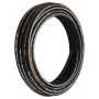 Hydraulic Hose 1/2 inch x 100 ft, Coiled Hydraulic Hose 4000 PSI, Rubber Hydraulic Hose with 2 High-Tensile Steel Wire Braid, Bu