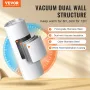 16 Pack Straight Sublimation Tumblers, 20 oz/567 g Blank Tumbler Bulk, Stainless Steel Double Wall Tumbler Cups with Straw, Lid,