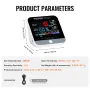8-i-1 Mini Air Quality Monitor Meter PM1.0/2.5/10 HCHO TVOC