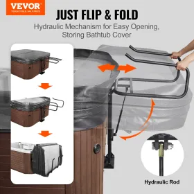 Hot Tub Cover Lift, Spa Cover Lift, Hydraulic, højde 33.1 " -