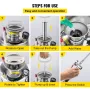 Stainless Steel Sprayer 6L Household Gardening and Floor Cleaning Sprayer, Suitable for the Current Neds of Industry, Agricultur
