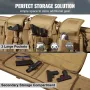 Rifle Bag, 42 inch Tactical Double Long Gun Bag, Soft Rifle Case with Lockable Zipper, Portable Handle & Shoulder Strap, 3 Large