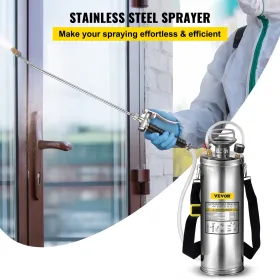 Stainless Steel Sprayer 10L Household Gardening and Floor Cleaning Sprayer, Suitable for the Current Neds of Industry,