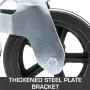 4 Pack 8 Inch Iron Core Polyurethane Swivel Caster With Dual Locking Brake Adjustable Legs 1100LBS Capacity per Wheel