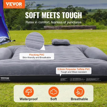 Able Truck Air Bed Car Mattress 6-6,5 ft fuld størrelse kort