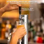 Kegerator Tower Kit, Single Tap Beer Conversion Kit, Stainless Steel Keg Beer Tower Dispenser with Dual Gauge W21.8 Regulator & 