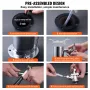 Kegerator Tower Kit, Single Tap Beer Conversion Kit, Stainless Steel Keg Beer Tower Dispenser with Dual Gauge W21.8 Regulator & 