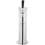 Kegerator Tower Kit, Single Tap Beer Conversion Kit, Stainless Steel Keg Beer Tower Dispenser with Dual Gauge W21.8 Regulator & 
