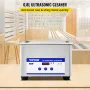 0.8L Ultrasonic Cleaners Digital Heater Timer for Cleaning Jewelry Cleaning Eyeglass 35W Stainless steel for Commercial Personal