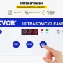 0.8L Ultrasonic Cleaners Digital Heater Timer for Cleaning Jewelry Cleaning Eyeglass 35W Stainless steel for Commercial Personal