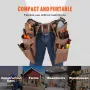 Tool Belt, 19 Pockets, Adjusts from 32 Inches to 54 Inches, Polyester Heavy Duty Tool Pouch Bag, Detachable Tool Bag for Electri