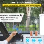Sliding Gate Opener, AC1400 3100LBS, with 2 Remote Controls, Gate Operator Hardware Kit for Security, Move Speed 43ft Per Min, E