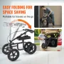 Foldning af knæ-scooter, kulstofstålstyret knævandrer med