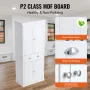 72" Kitchen Pantry Storage Cabinet, Freestanding Utility Cabinets with Doors, Drawer and 3 Adjustable Shelves, Tall Food Buffet 