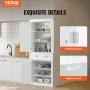 72" Kitchen Pantry Storage Cabinet, Freestanding Utility Cabinets with Doors, Drawer and 3 Adjustable Shelves, Tall Food Buffet 