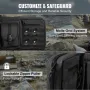 Rifle Bag, 36 inch Tactical Double Long Gun Bag, Soft Rifle Case with Lockable Zipper, Portable Handle & Shoulder Strap, 3 Large