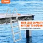 Aluminium Dock Ladder Boat Dock Ladder aftagelige 4 trin med