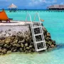 Aluminium Dock Ladder Boat Dock Ladder aftagelige 4 trin med