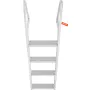 Aluminium Dock Ladder Boat Dock Ladder aftagelige 4 trin med