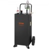 30 Gallon Gas Caddy, Fuel Storage Tank with Wheels, Portable Fuel Caddy with Manuel Transfer Pump, Gasoline Diesel Fuel