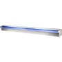 Swimming Pool Waterfall Spillway 151x11.5x8 cm Stainless Steel Swimming Pool Waterfall Fountain with Colorful LED Strip, Hose Co
