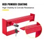 Cargo Container Lock 9.84"-17.32" Locking Distance Semi Truck Door Locks with 2 Keys Shipping Container Accessories Red