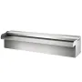 Farverigt LED-vandfaldsudløb til swimmingpool i rustfrit stål