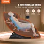 Fuld kropsmassagestol 0 Gravity 3D Shiatsu RECLINER 6 tilstande