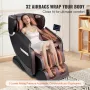 Massage Chair - Full Body Zero Gravity Chair with Multiple Automatic Modes, 3D Shiatsu, Heating, Bluetooth Speaker, Airbag, Foot